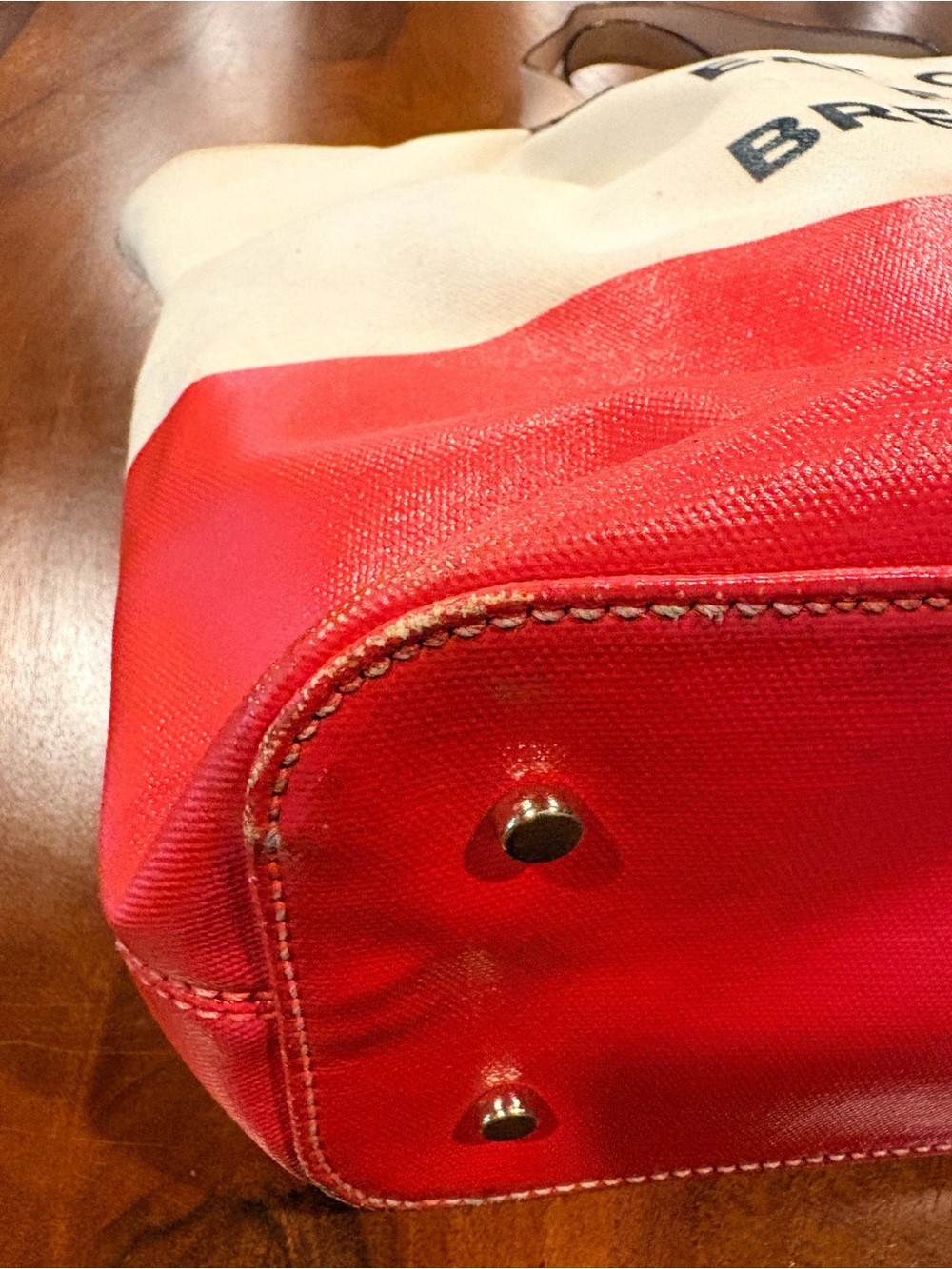 Kate Spade Cream and Red 'Eat Cake For Breakfast' XL Tote - Picture 10 of 16